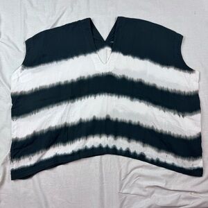 Atelier Delphine Organic Cotton Oversized Lagenlook Tie Dye Top Size L